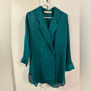 Vintage Victoria secret‎ nightgown green small